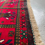 Afghan Herati Baluch Rug (Old 1980)