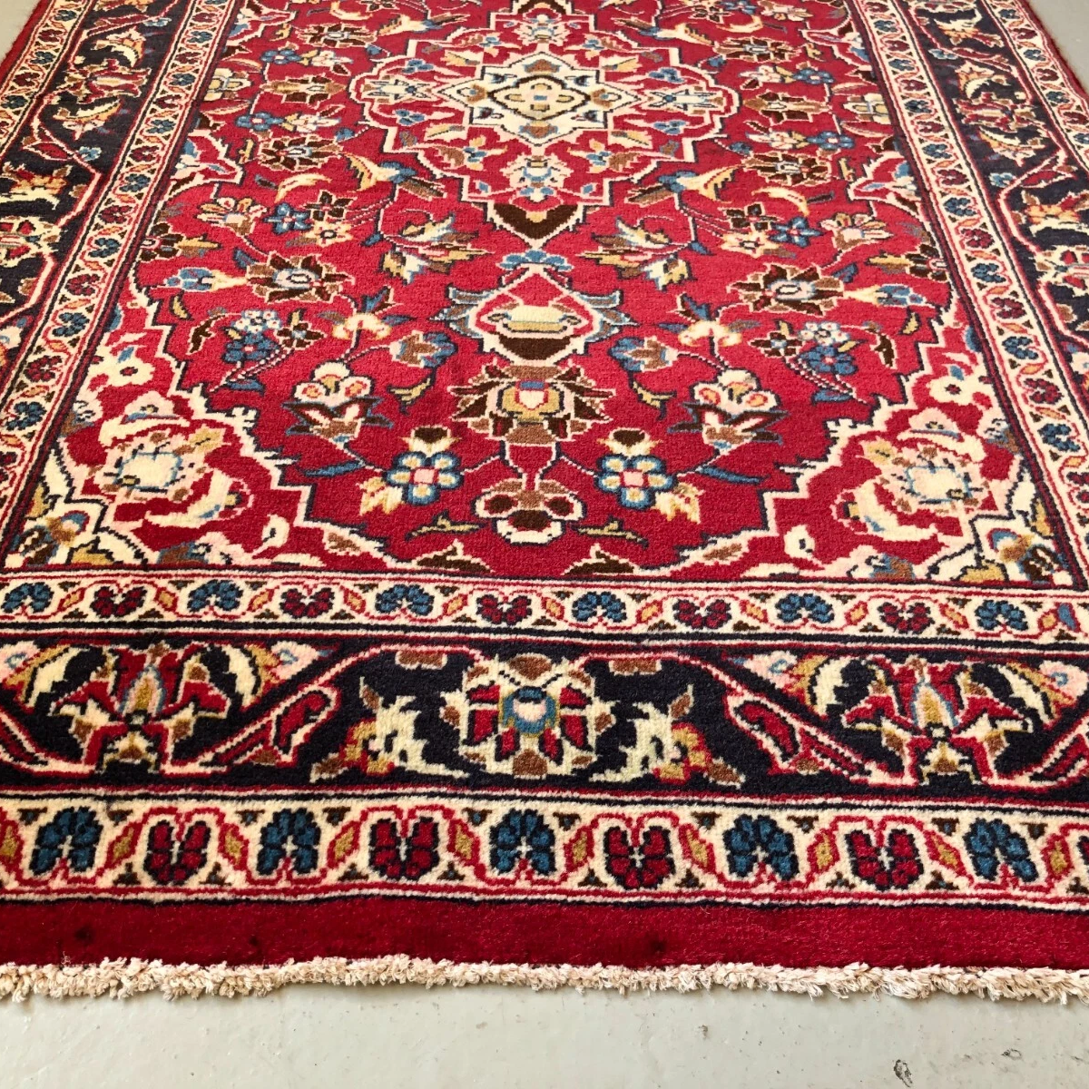 Old Persian Kashan Rug c. 1980