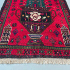 Afghan Herati Baluch Rug (Old 1980)