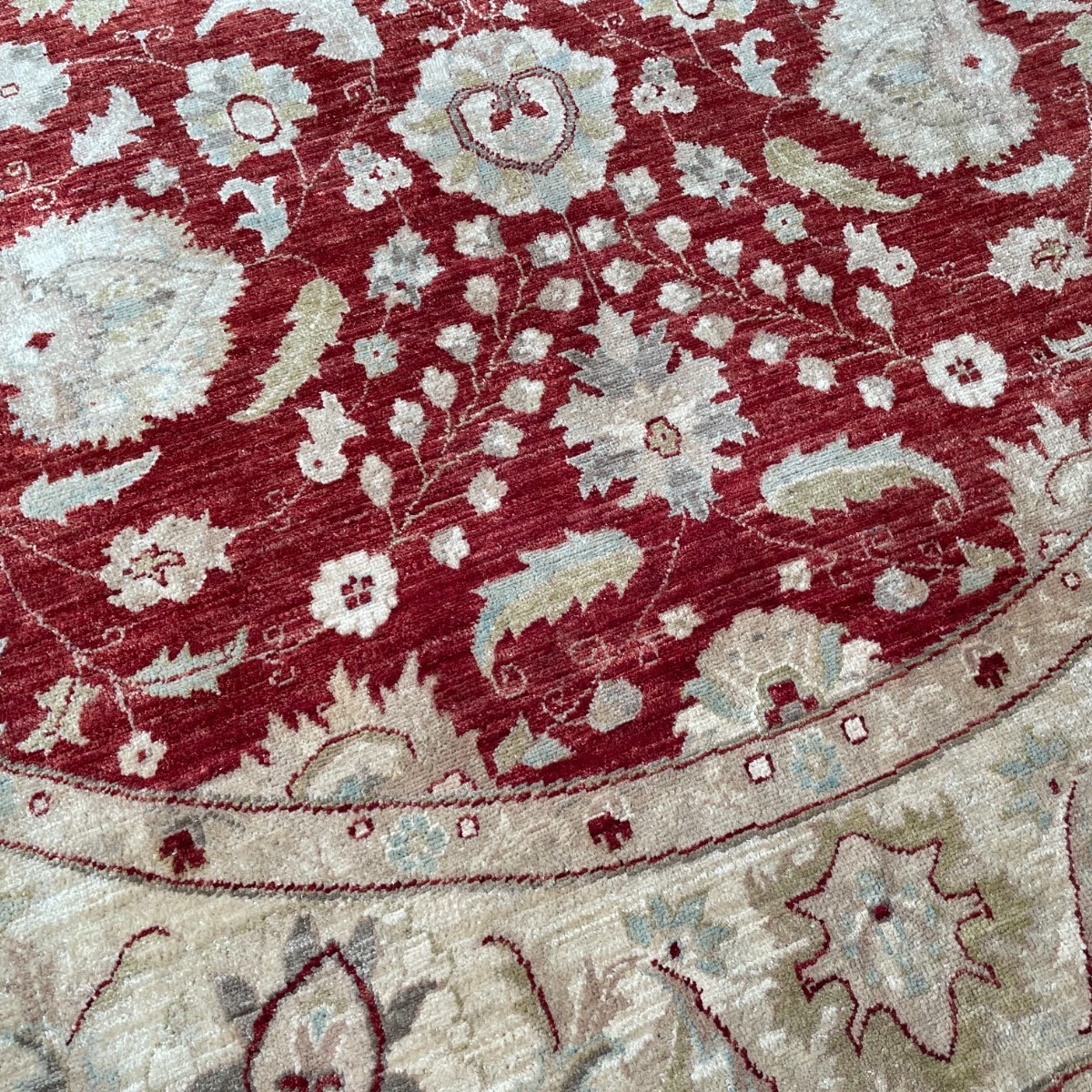 Afghan Ziegler Round Rug