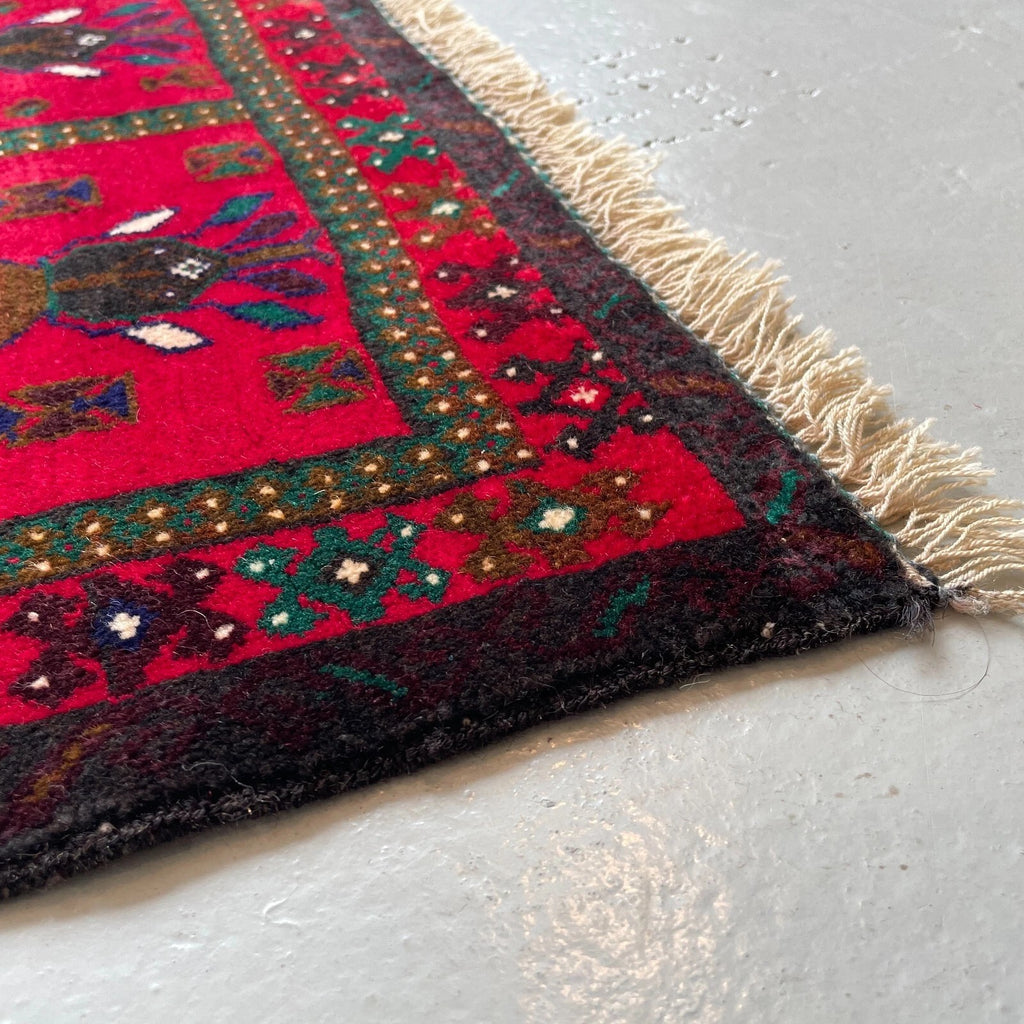 Afghan Herati Baluch Rug (Old 1980)