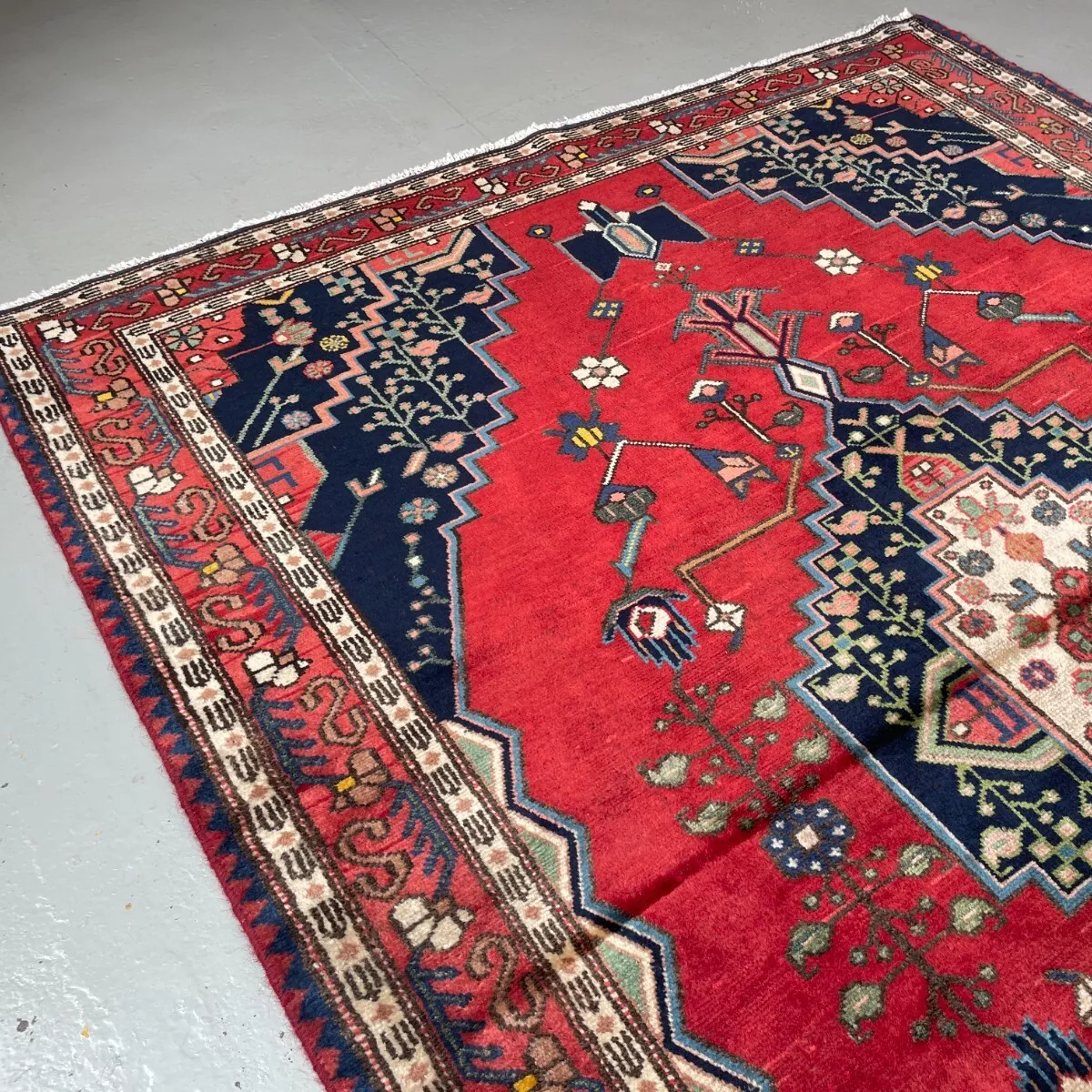 Old Persian Hamadan Rug c. 1970