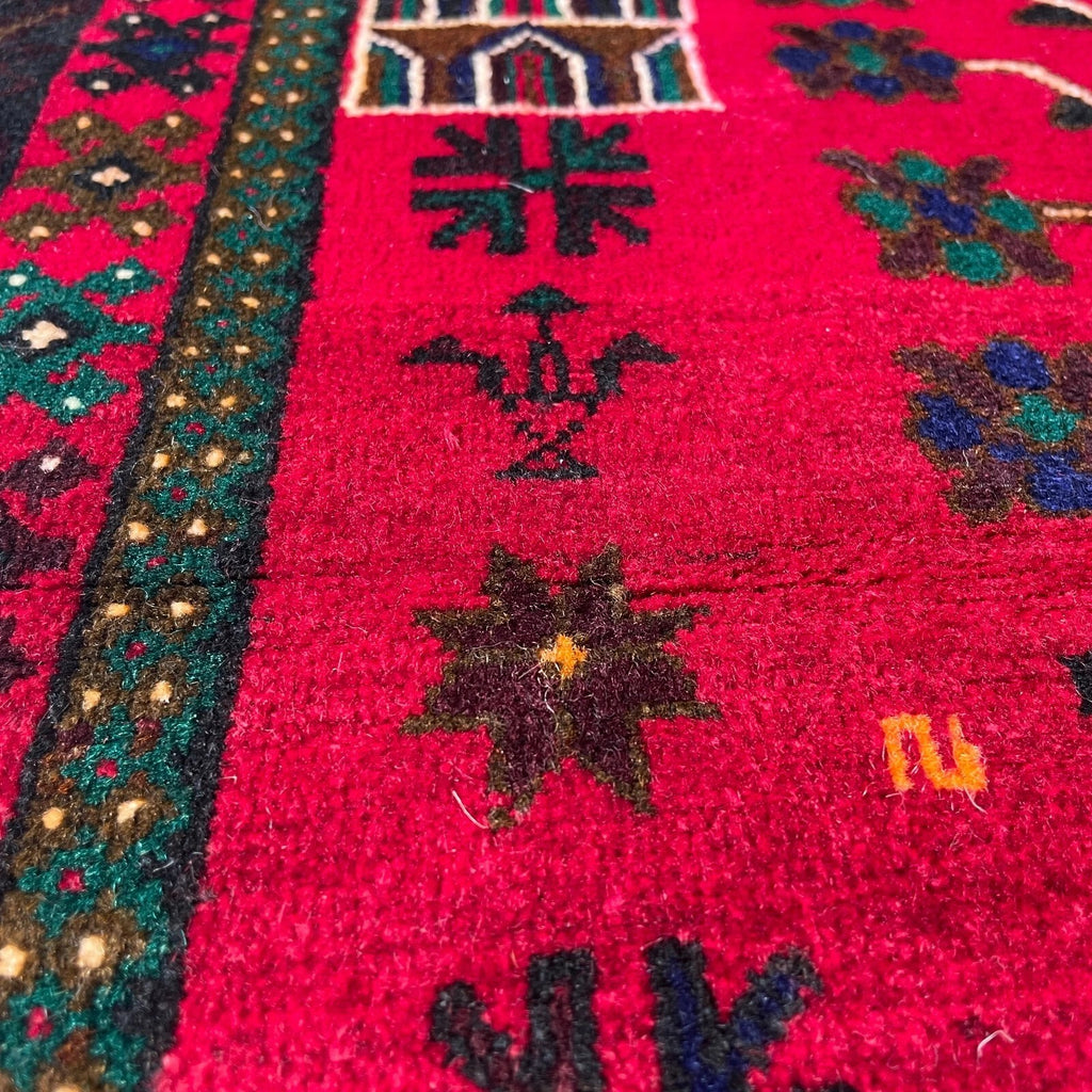 Afghan Herati Baluch Rug (Old 1980)