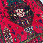 Afghan Herati Baluch Rug (Old 1980)