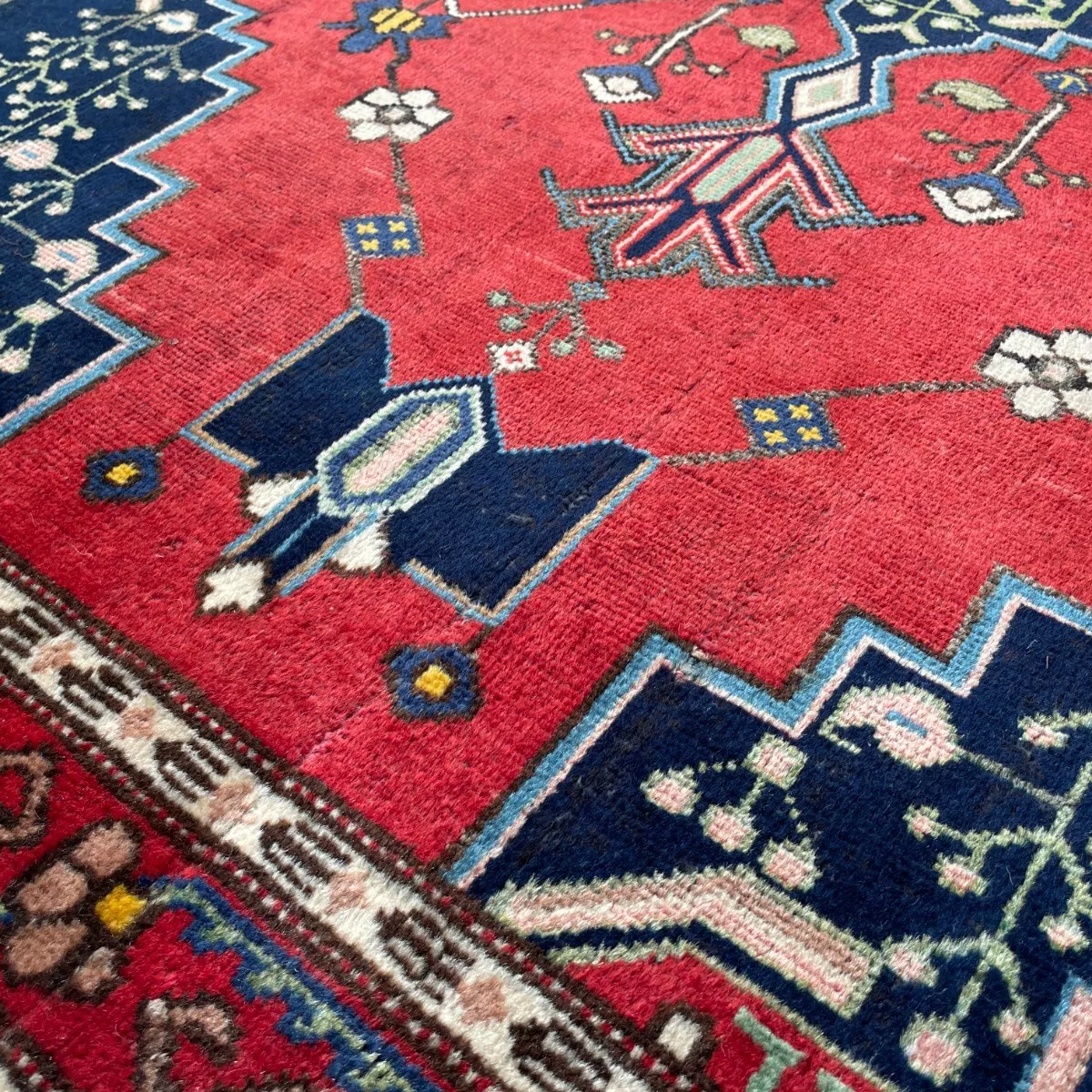Old Persian Hamadan Rug c. 1970