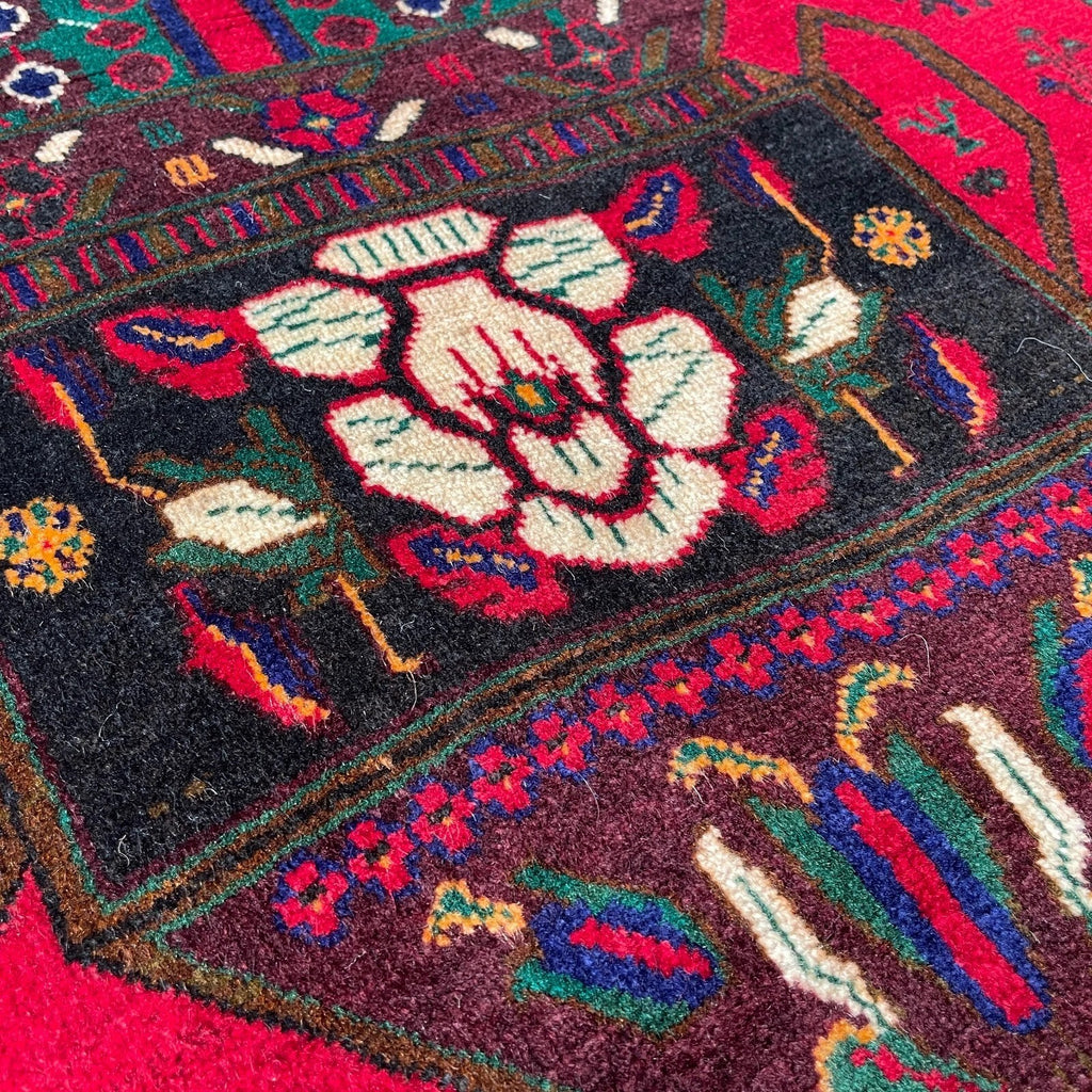 Afghan Herati Baluch Rug (Old 1980)