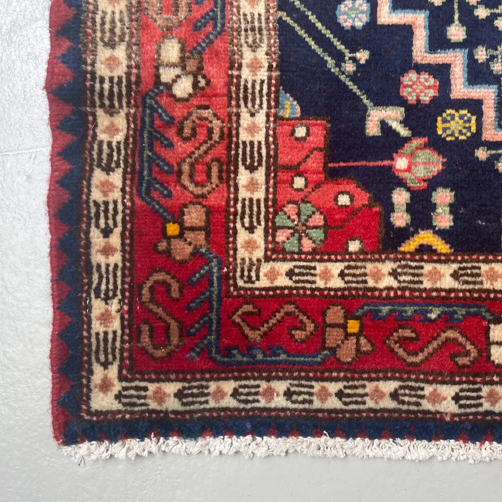 Old Persian Hamadan Rug c. 1970