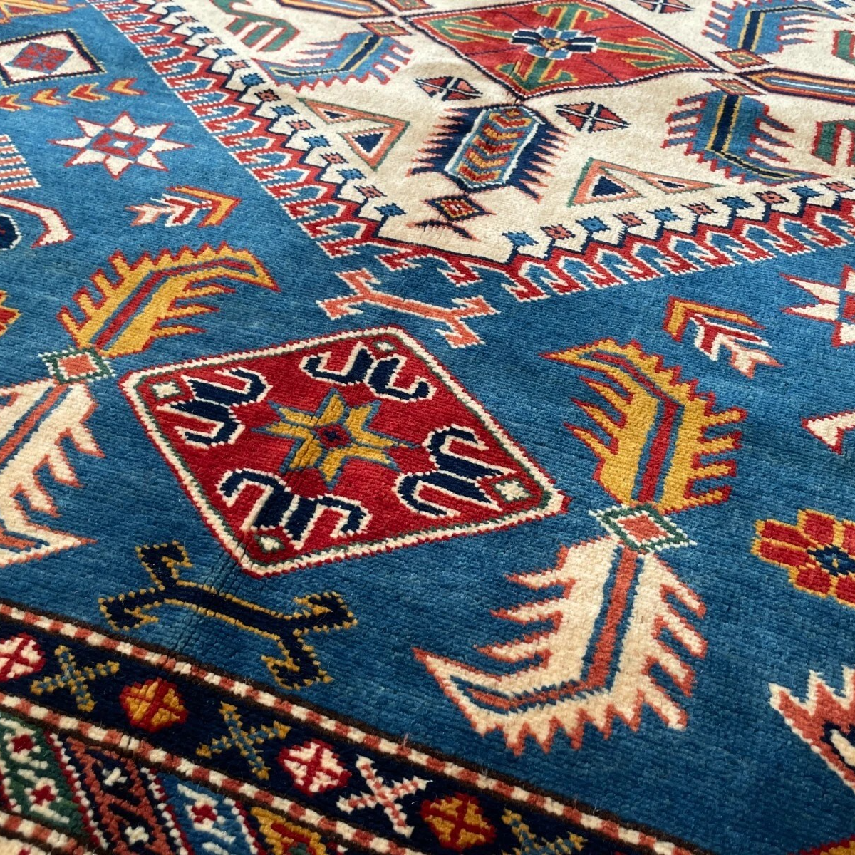 303 x 216 cm | Afghan Super Kazak Rug
