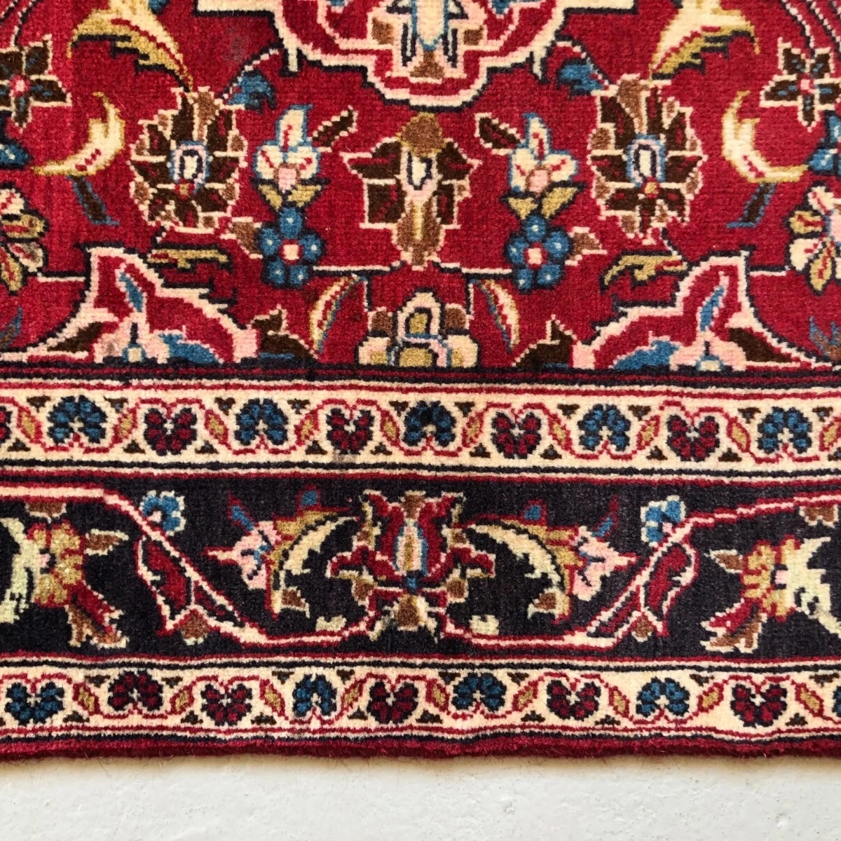 Old Persian Kashan Rug c. 1980