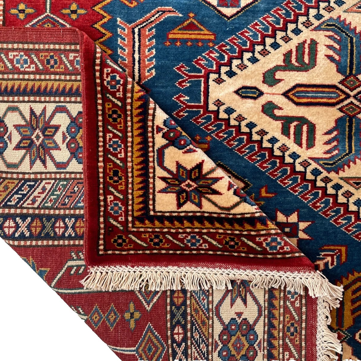 303 x 216 cm | Afghan Super Kazak Rug