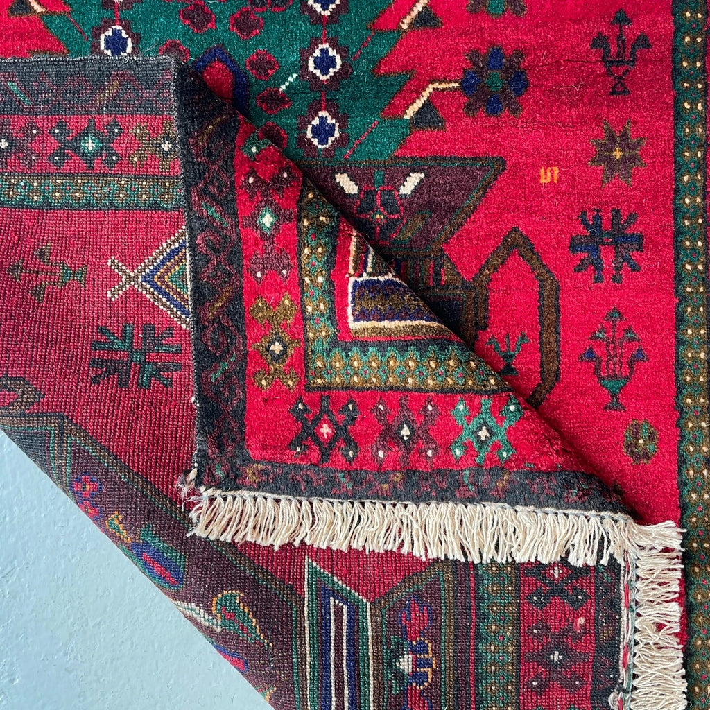 Afghan Herati Baluch Rug (Old 1980)
