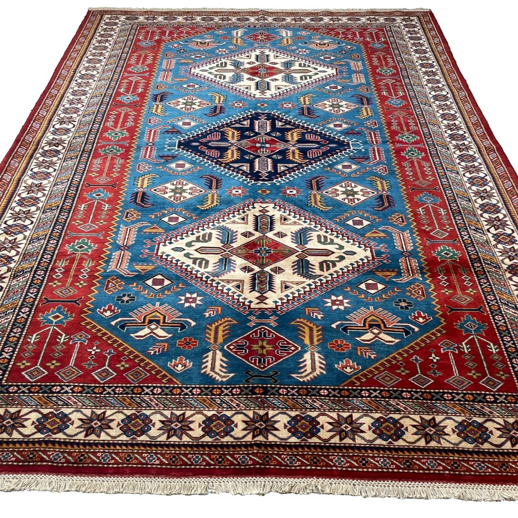 303 x 216 cm | Afghan Super Kazak Rug