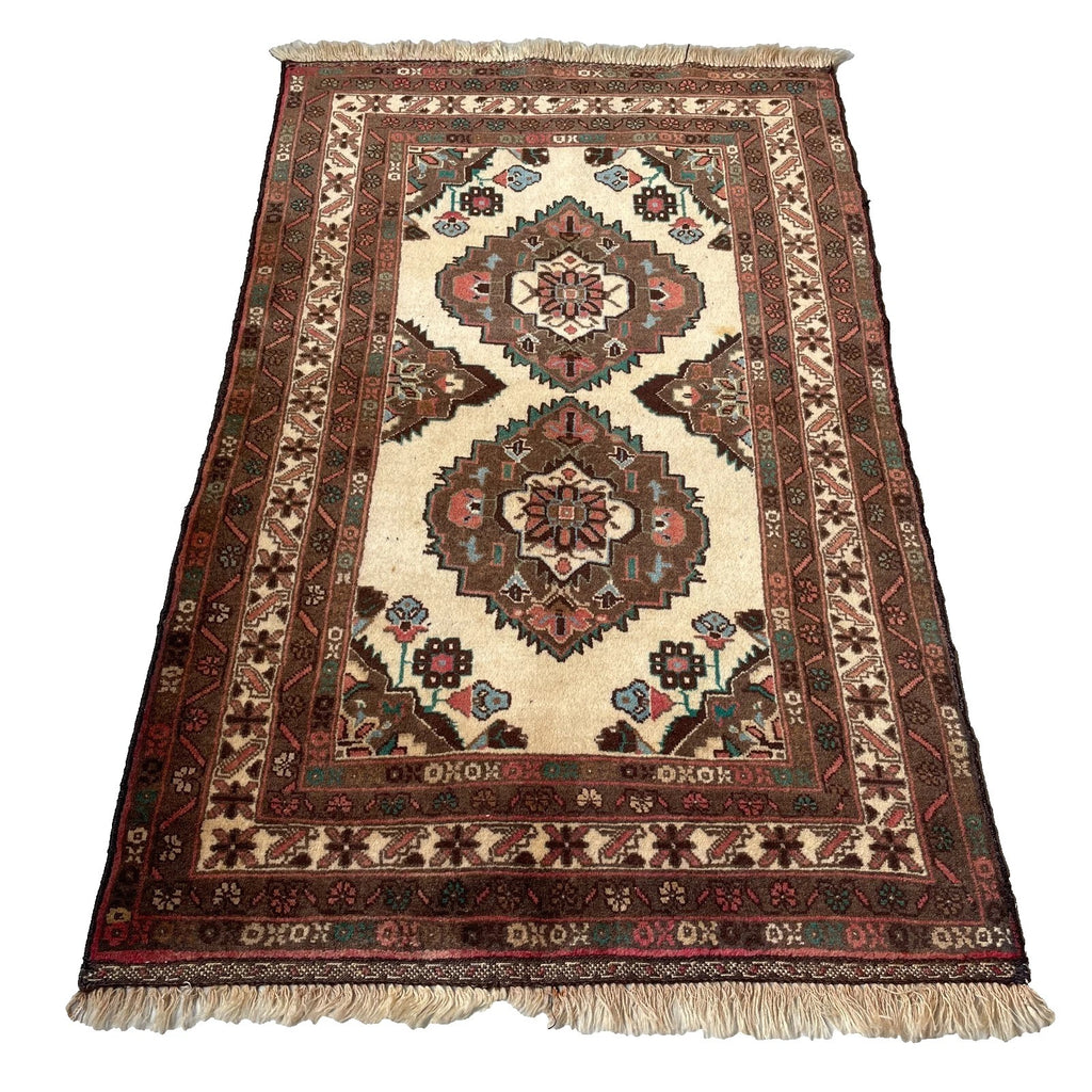 Afghan Herati Baluch Rug (Old 1980)