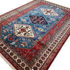 303 x 216 cm | Afghan Super Kazak Rug - Khorasan Rugs