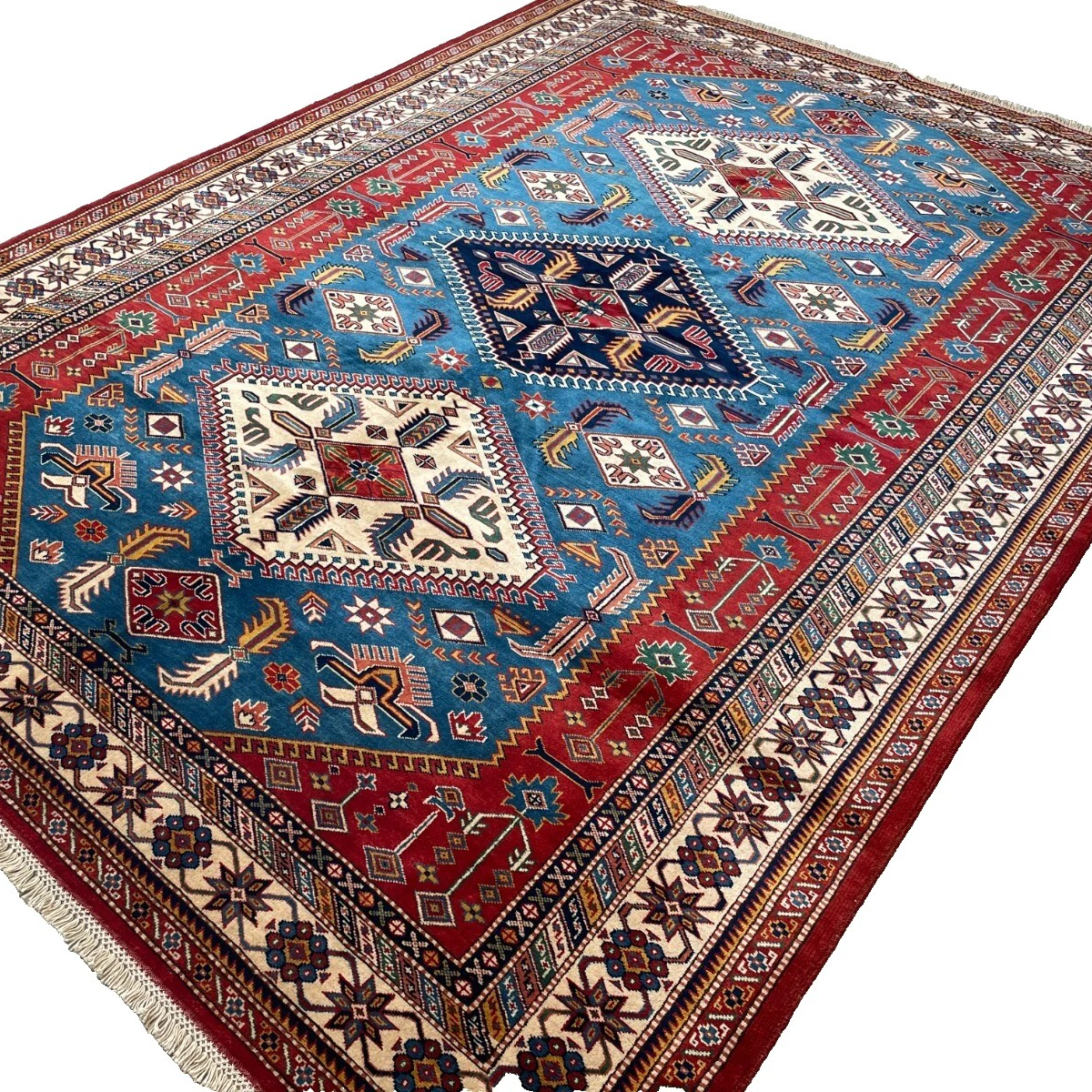 303 x 216 cm | Afghan Super Kazak Rug