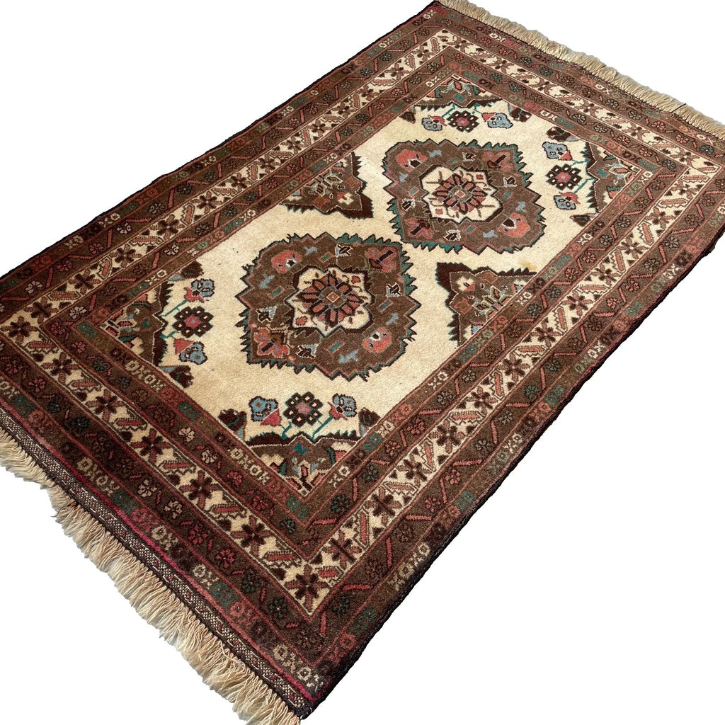 Afghan Herati Baluch Rug (Old 1980)