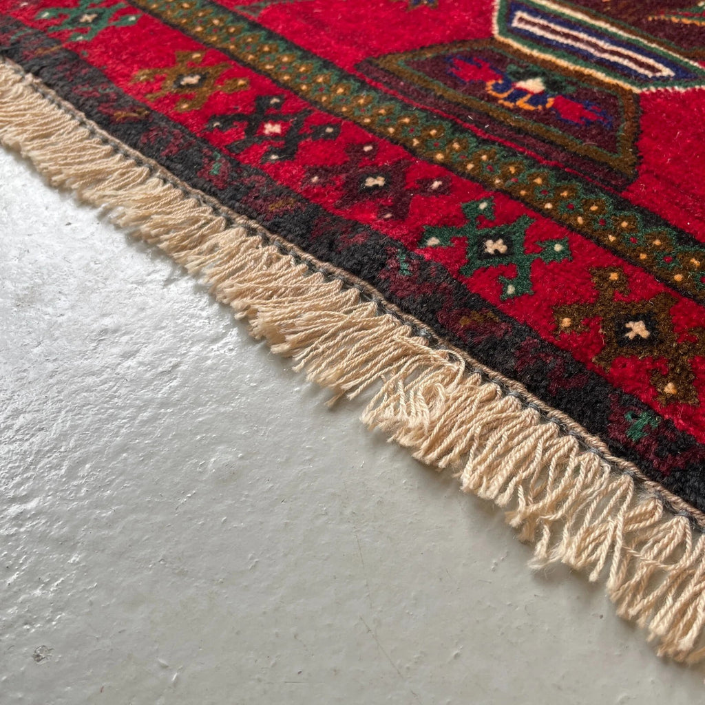 Afghan Herati Baluch Rug (Old 1980)