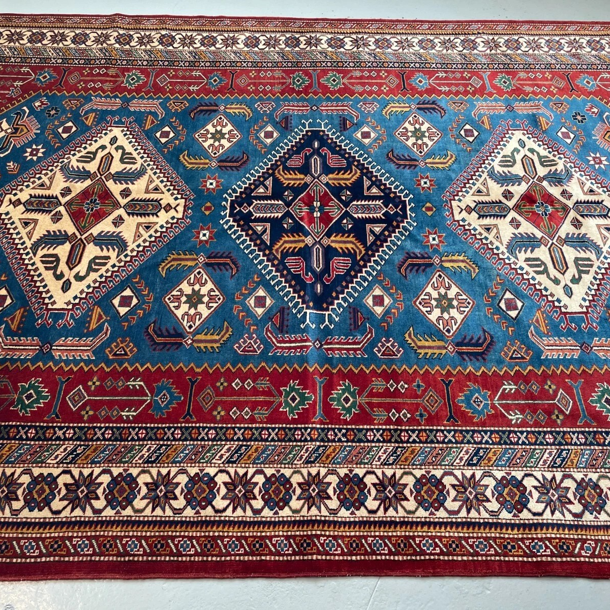 303 x 216 cm | Afghan Super Kazak Rug