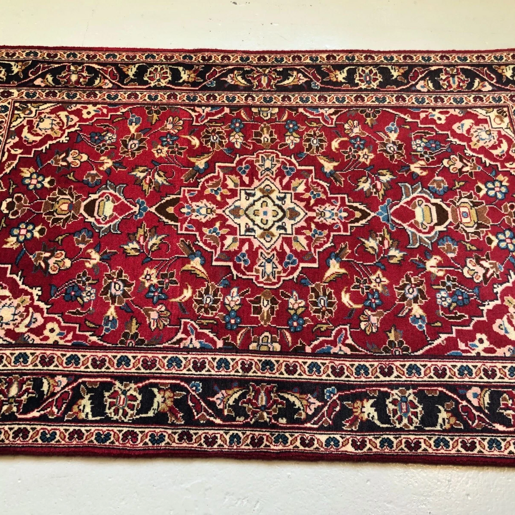 Old Persian Kashan Rug c. 1980