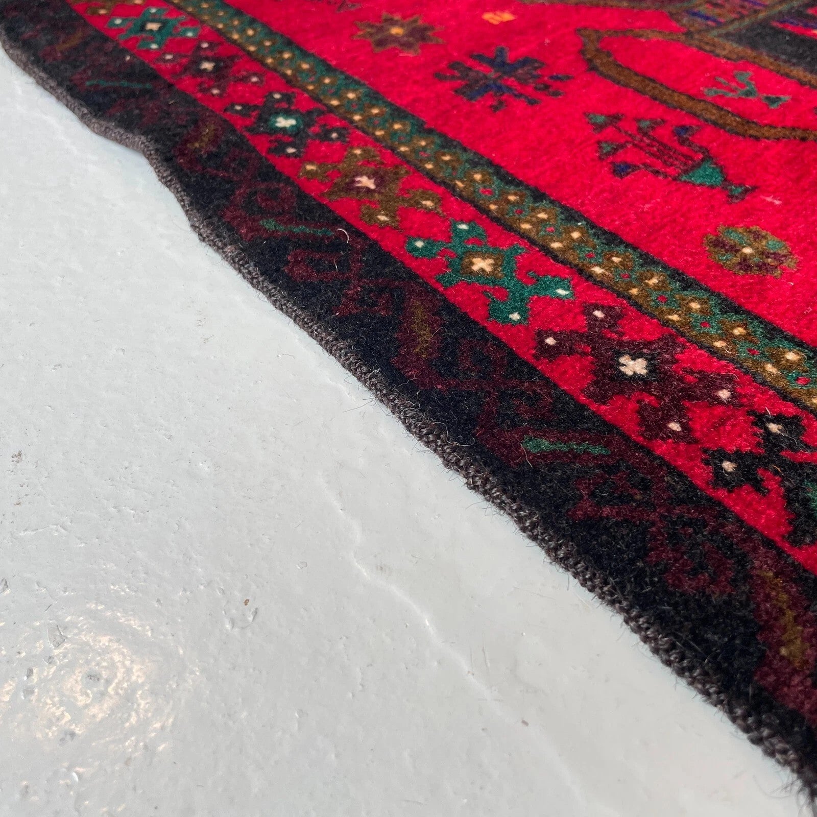 Afghan Herati Baluch Rug (Old 1980)