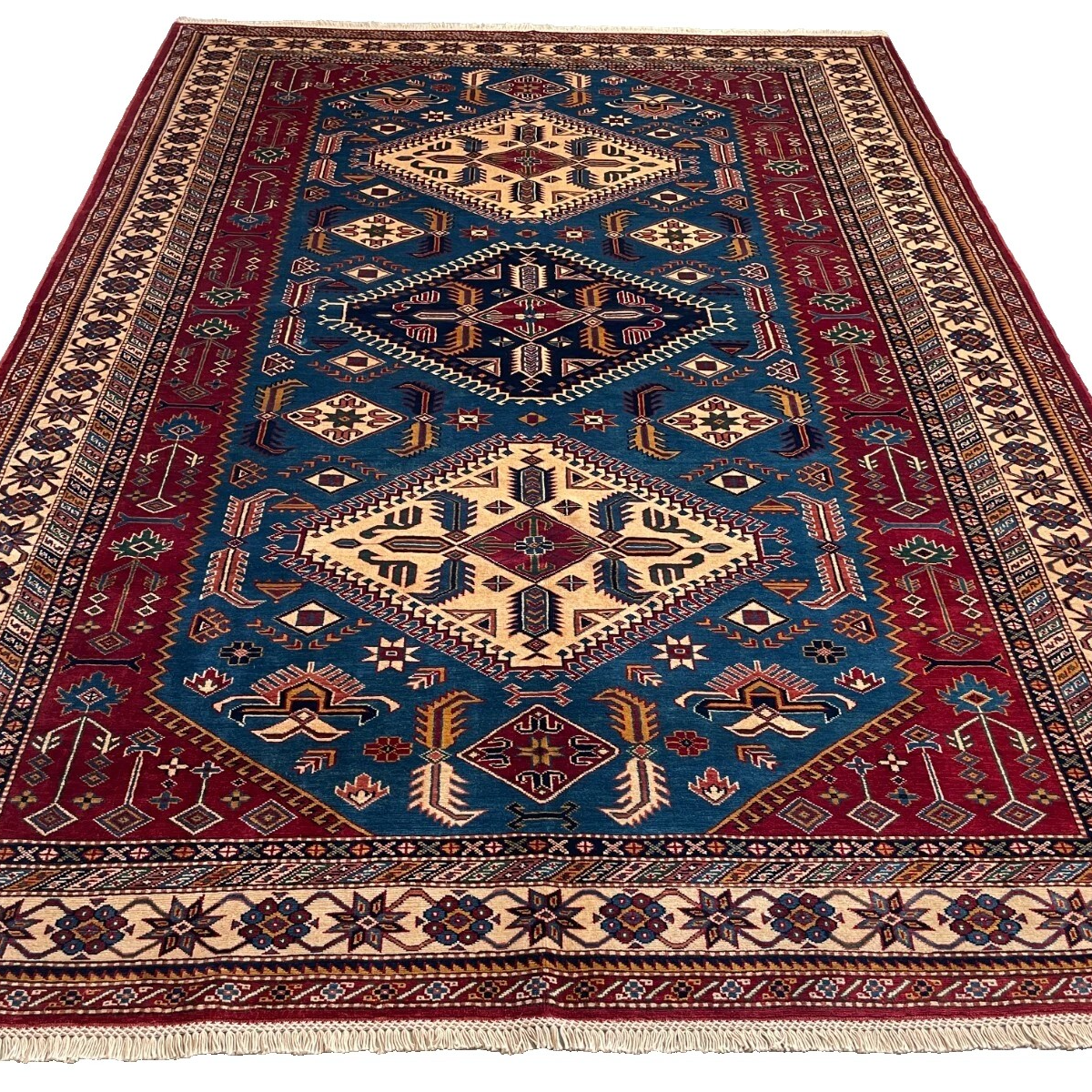 303 x 216 cm | Afghan Super Kazak Rug