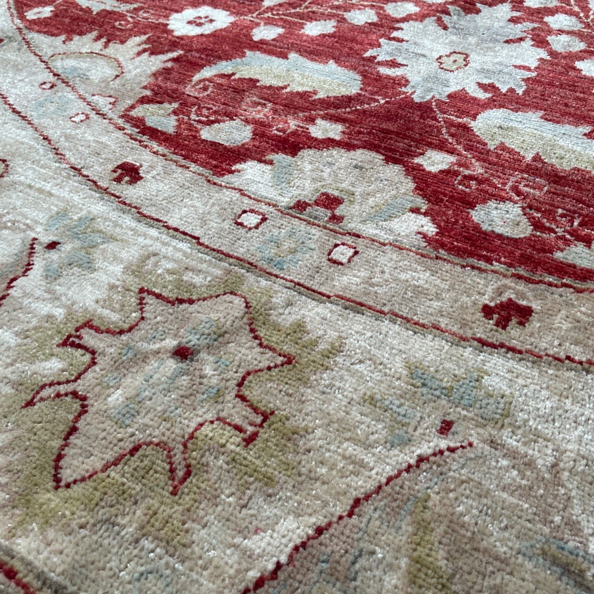 Afghan Ziegler Round Rug