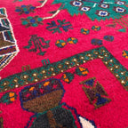 Afghan Herati Baluch Rug (Old 1980)